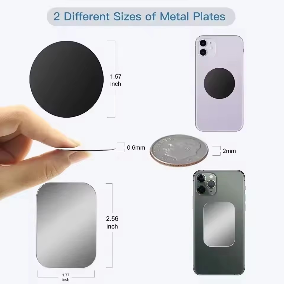 5/10pcs Magnetic Metal Plate D - Car Accessories Tablet Holder ulasan dan harga