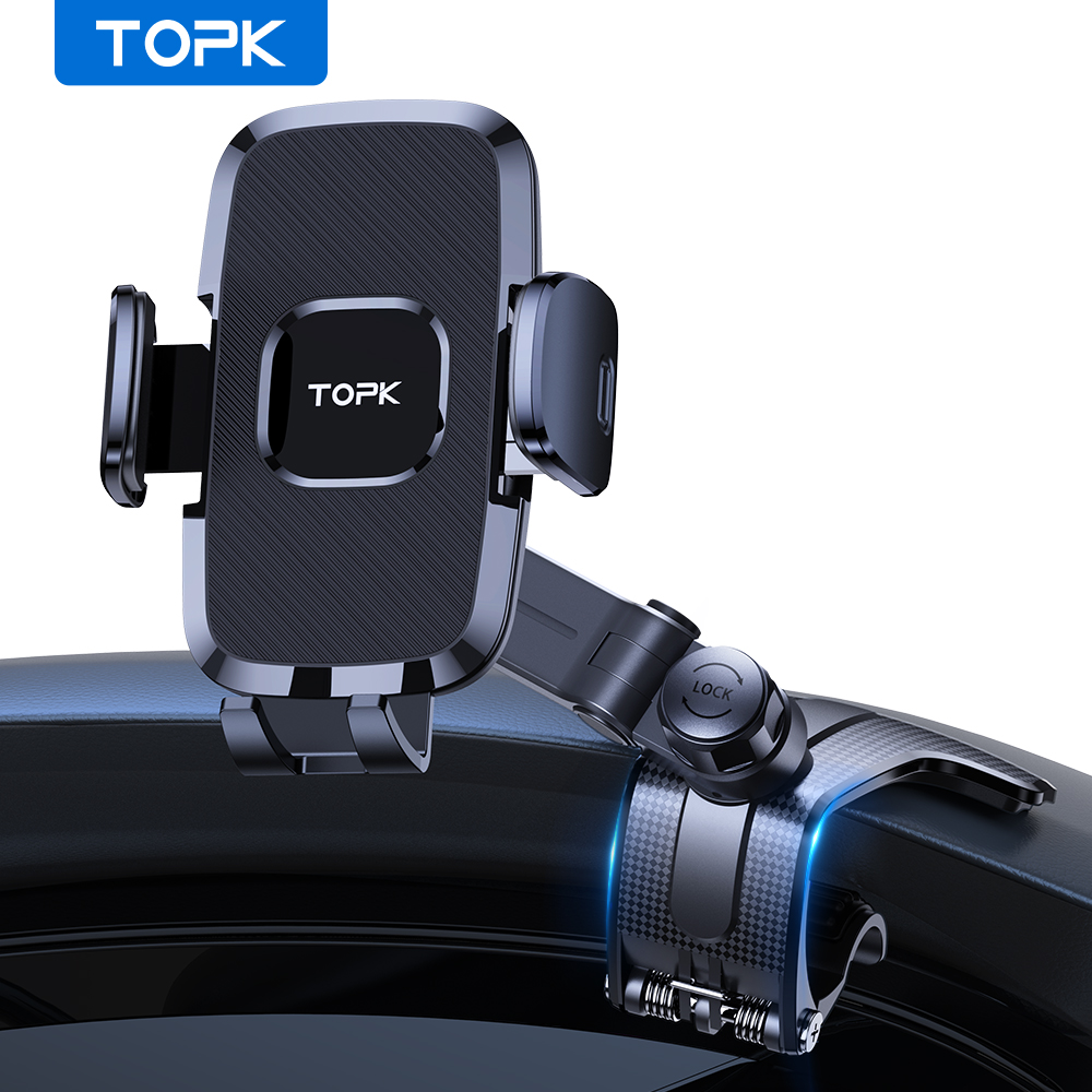 TOPK Car Phone Holder Dashboar - Car Accessories Tablet Holder ulasan dan harga