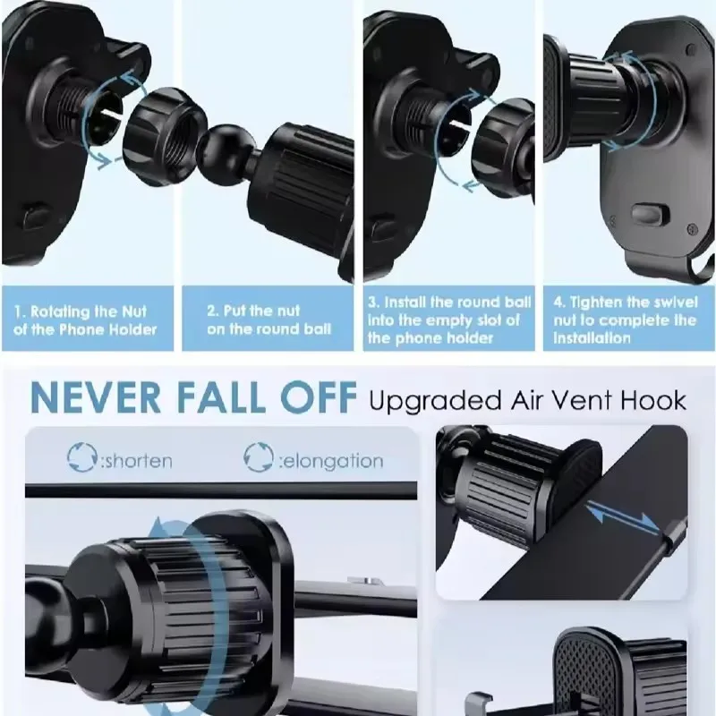 Car Phone Holder Car Air Vent  - Car Accessories Tablet Holder ulasan dan harga