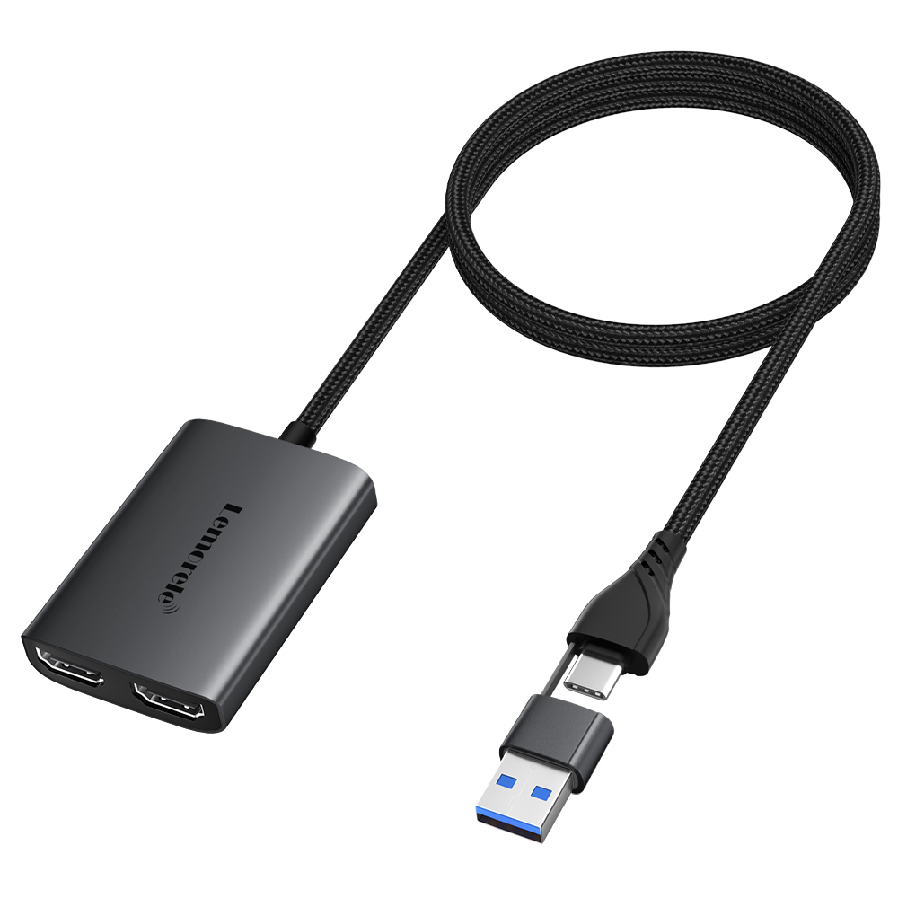 Lemorele Dual HDMI Adapter 4K  - Hdmi Adapter Tablet ulasan dan harga