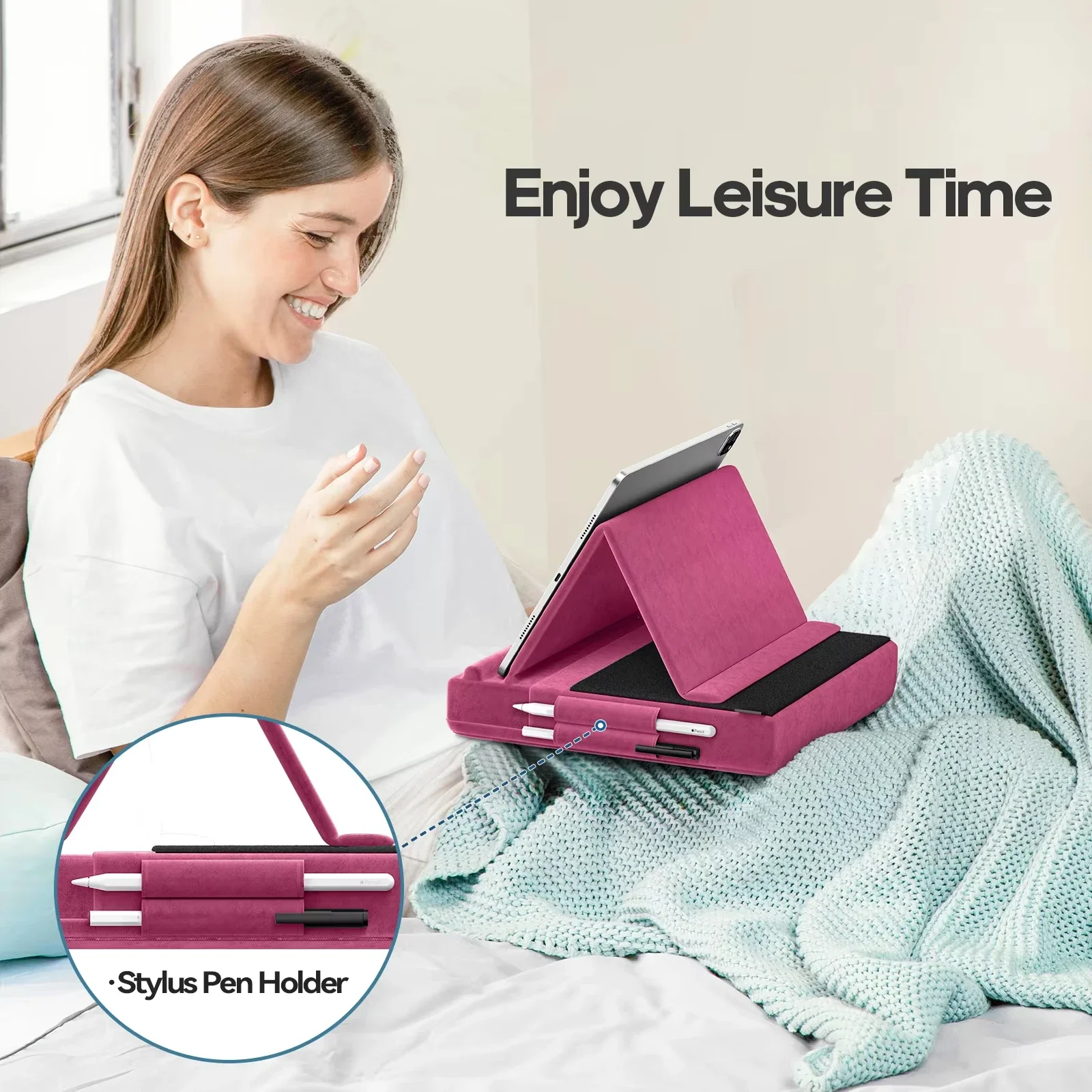 Upgraded Tablet Pillow Stand M - Tablet Lap Desk ulasan dan harga