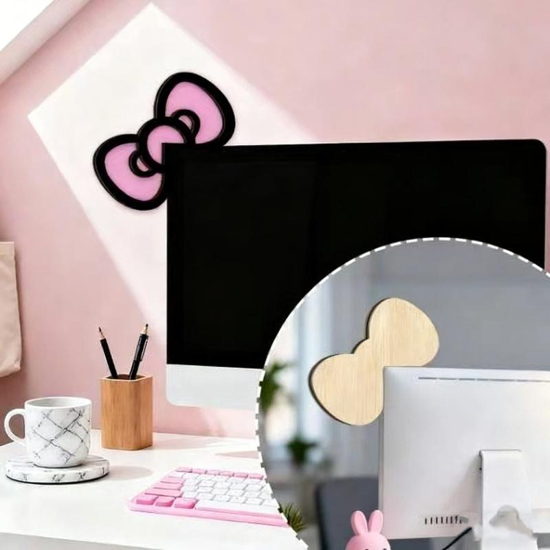 New 1/2Pcs Wooden Bowknot PC A - Tablet Lap Desk ulasan dan harga