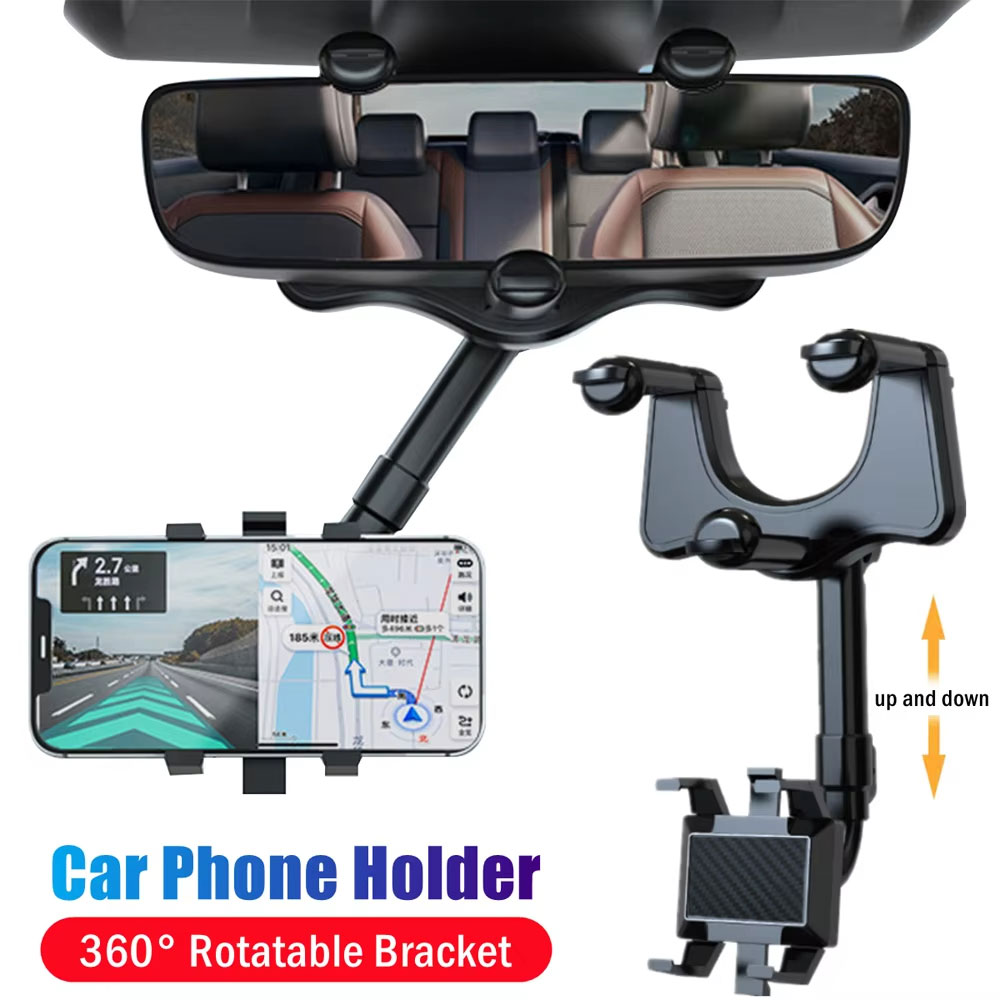 Adjustable Car Rearview Mirror - Car Accessories Tablet Holder ulasan dan harga