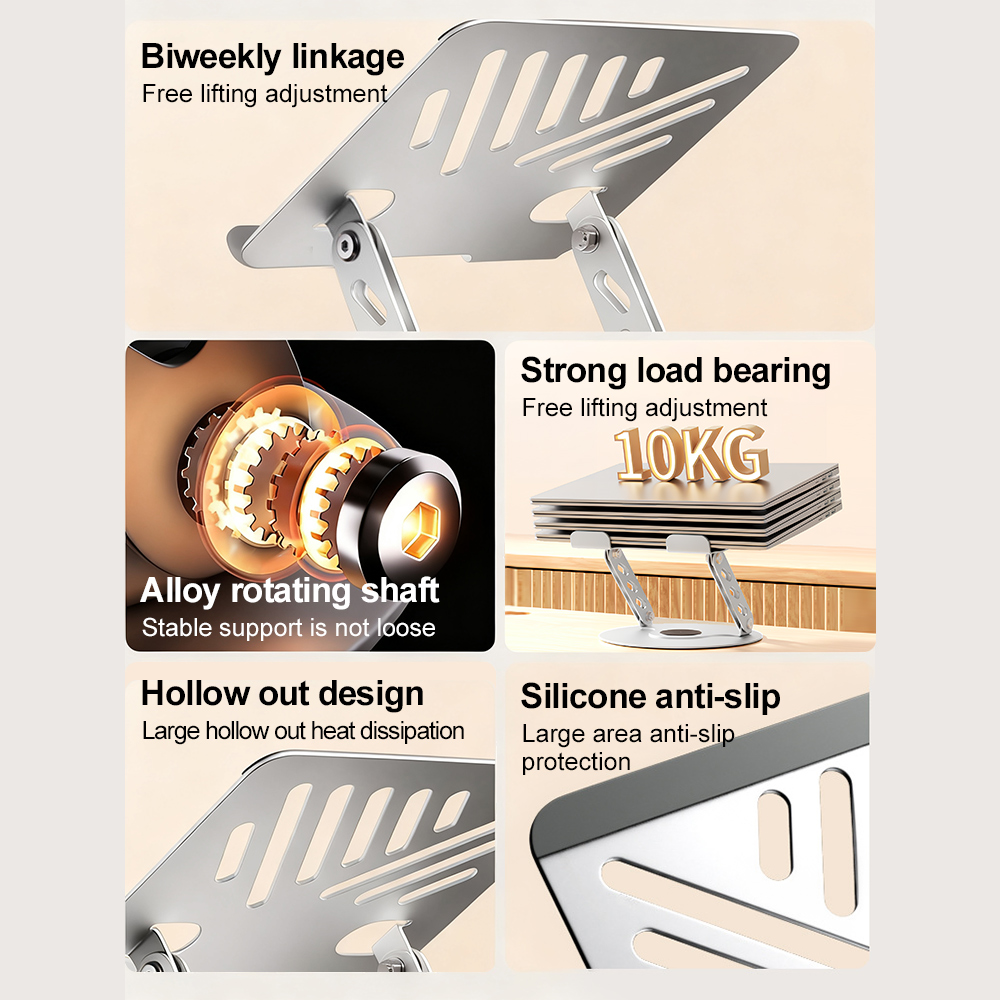 360° Rotating Laptop Stand Adj - Tablet Lap Desk ulasan dan harga