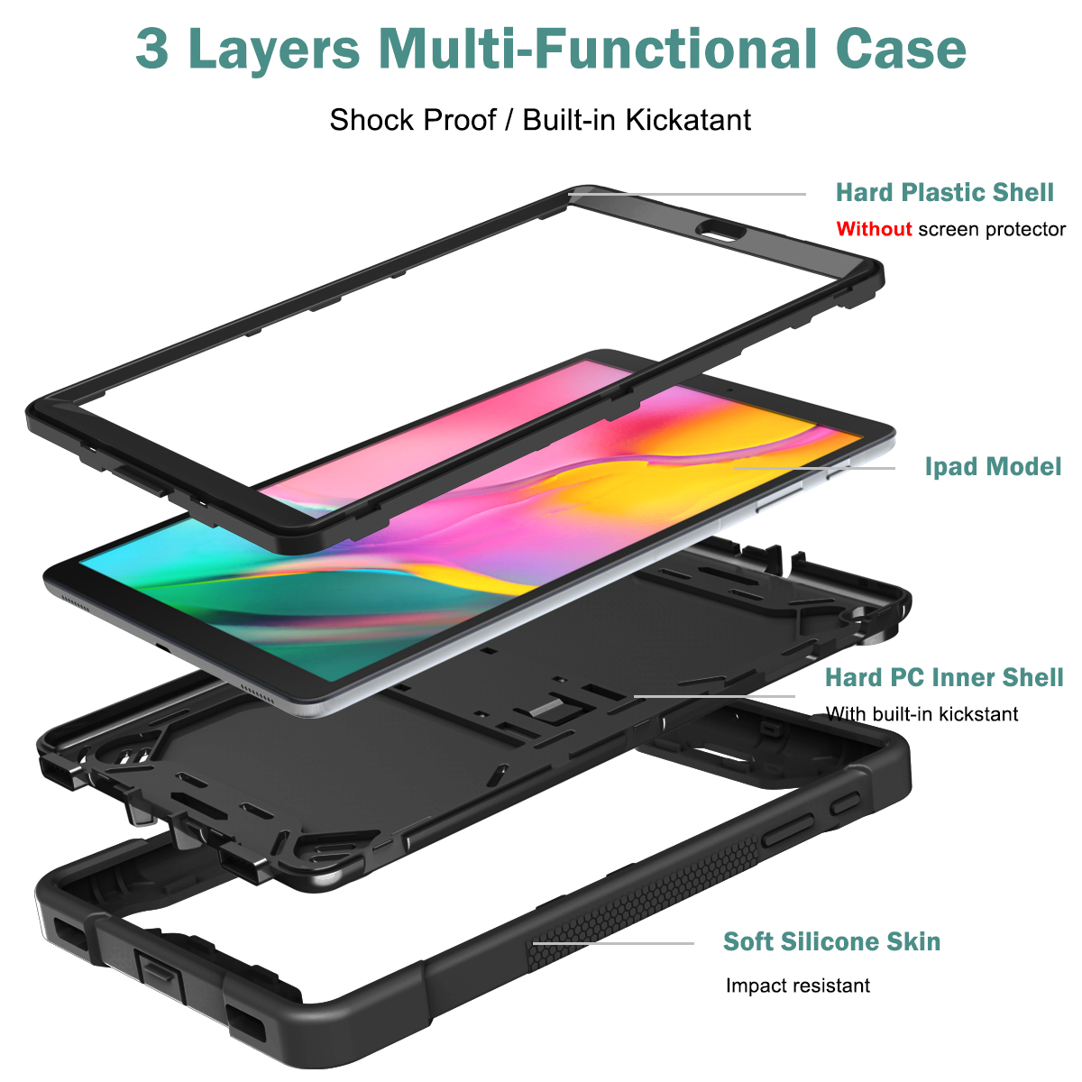 Heavy Duty Stand Case for Sams - Vortex Tablet Accessories ulasan dan harga
