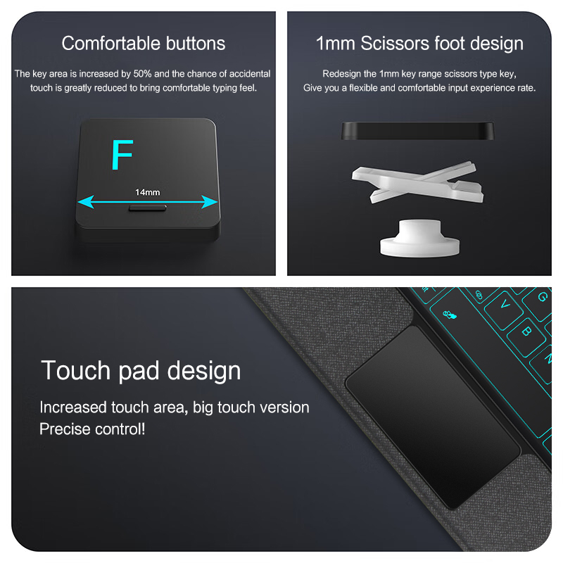 Magic Keyboard Case For Samsun - Tablet S9 Fe Accessories ulasan dan harga