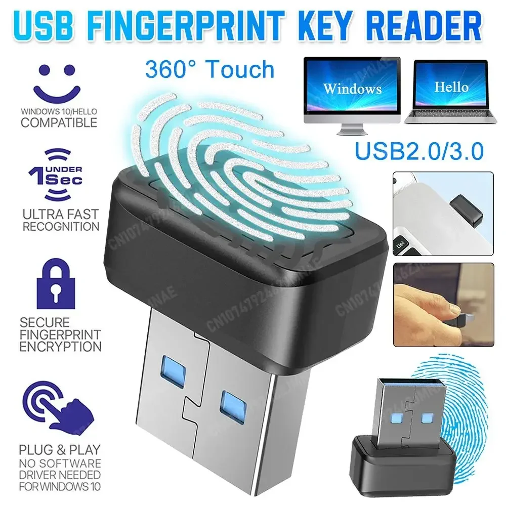 USB Fingerprint Key Reader For - Windows Tablet Accessories ulasan dan harga