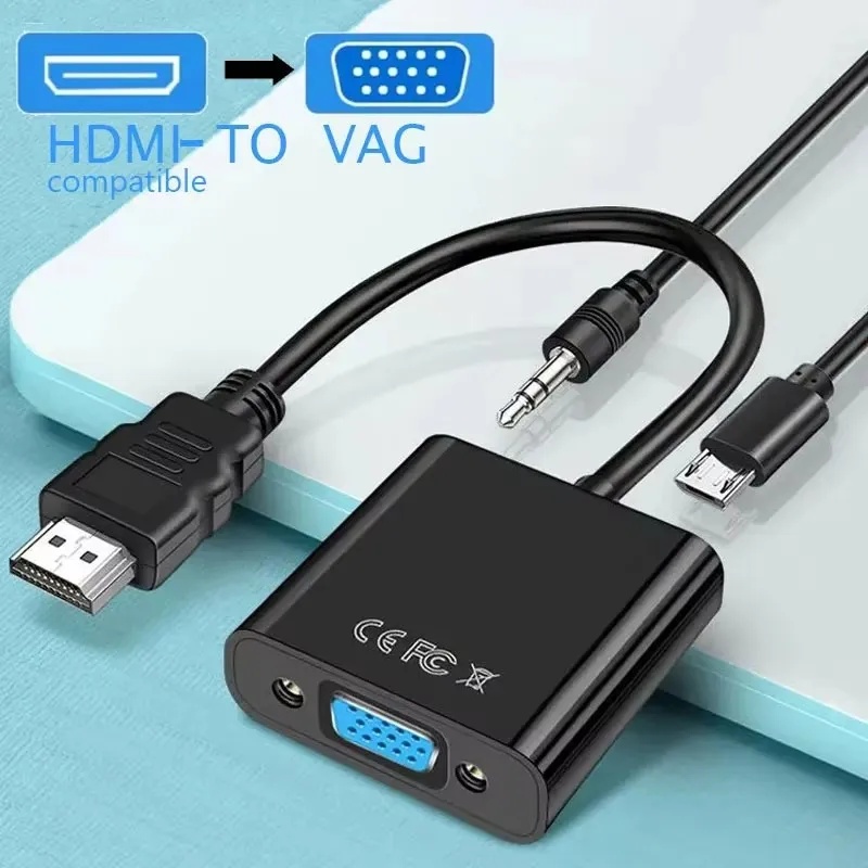1-4sets HD 1080P HDMI To VGA C - Hdmi Adapter Tablet ulasan dan harga