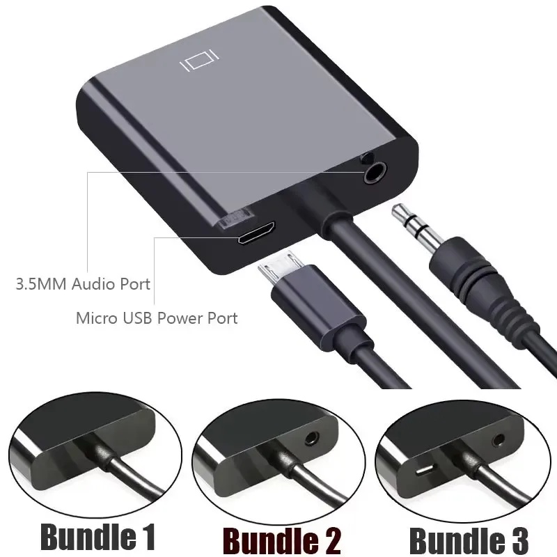 1-4sets HD 1080P HDMI To VGA C - Hdmi Adapter Tablet ulasan dan harga