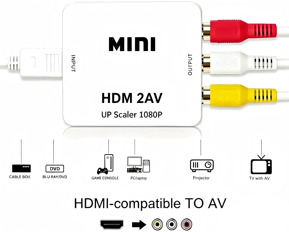 1080P HDMI-Compatible to AV RC - Hdmi Adapter Tablet ulasan dan harga