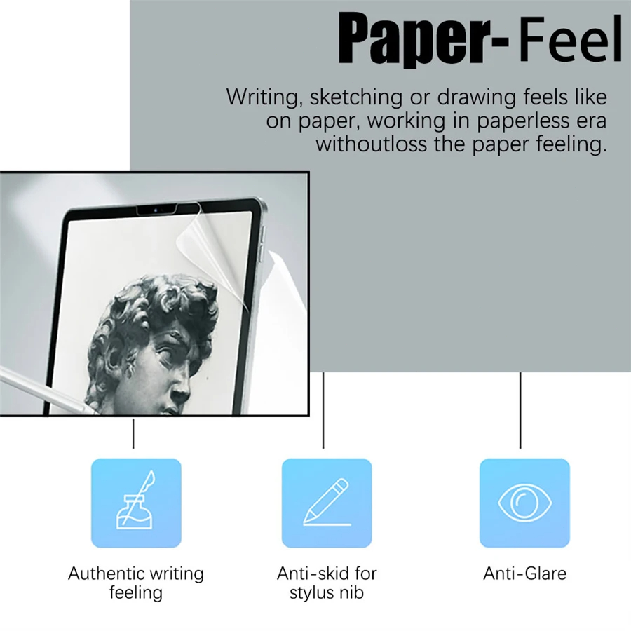 3Pcs Paper Feel Like Screen Pr - Samsung Tablet S10 Accessories ulasan dan harga